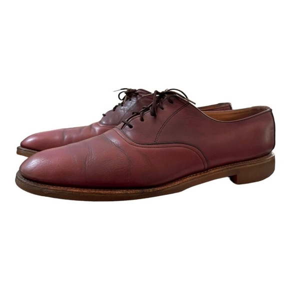 MANISTEE Men’s Brown Leather Dress Shoes Lace-Up Size 13 Pre-Owned - Picture 6 of 9